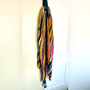 NWT Free Press Multicolor Striped Scarf